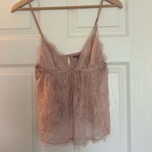 Victorias Secret Lace Pajama Top